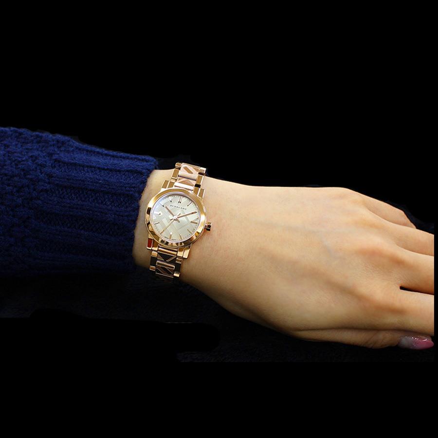 Burberry BU9235 The City Rose Gold Tone 26mm Case Ladies Watch Burberry BU9235 The City Rose Gold Tone 26mm Case Ladies Watch